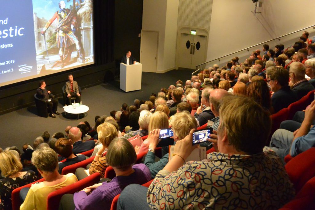 Donnie Munro and David Worthington discuss Runrig and Highland history at the National Museum of Scotland