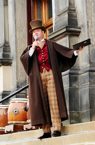 Grant Stott in Victorian garb