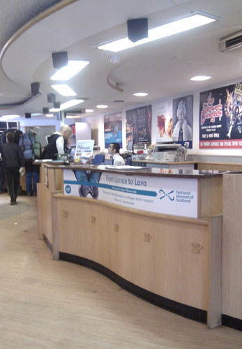 More conventional promotion with Princes Street Visitor Information Centre 