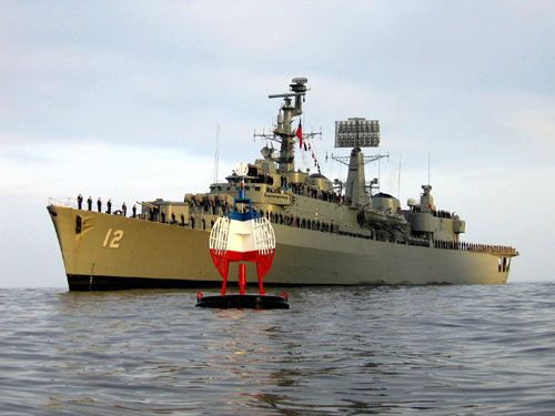 The former Chilean naval destroyer, Almirante Cochrane.