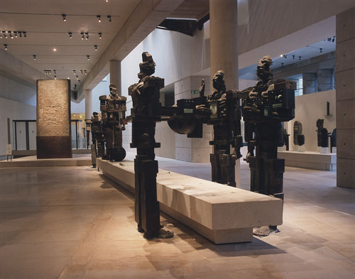 Paolozzi sculptures leading into the Early People