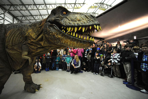 Tyrone the animatronic T.rex at Robots Live! at National Museum of Flight, East Fortune on Sunday 17 June 2012