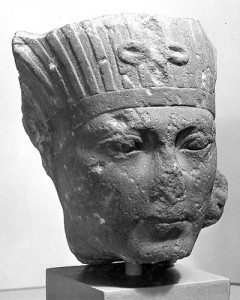 Granite head that may represent Tutankhamun