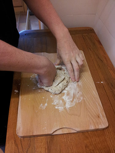 Mix into a dough and knead