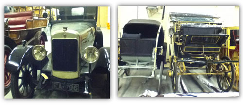 Cars and carriages in the National Museums Collection Centre