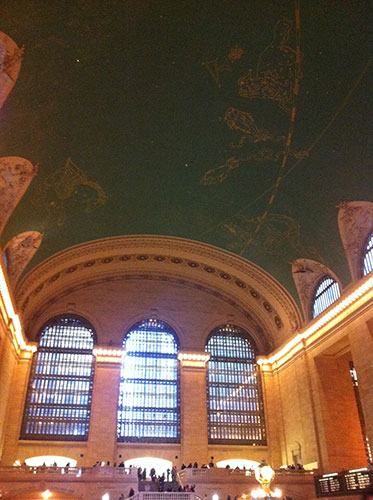 The ceiling at Grand Central Station