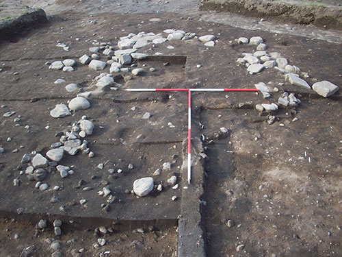 Shallow foundations of what is probably a Pictish building
