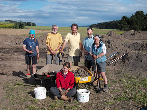 The excavation team in 2012