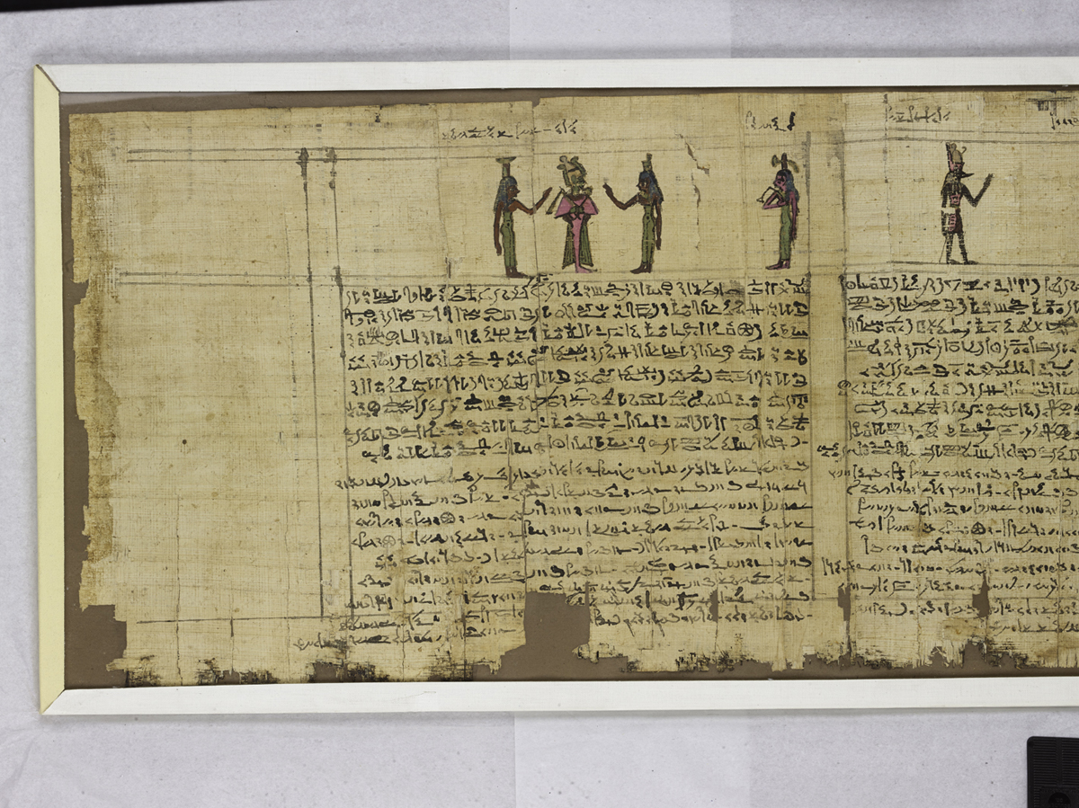 Egyptian papyrus scroll