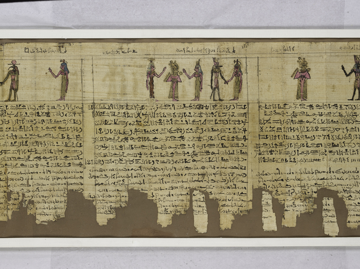 Egyptian papyrus scroll