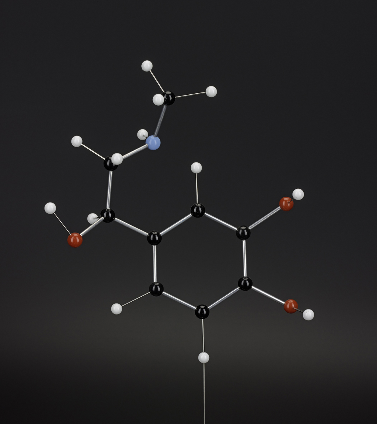 D.2011.5 - Molecular model for adrenaline, Miramodus Ltd, Edinburgh, Scotland 2009.