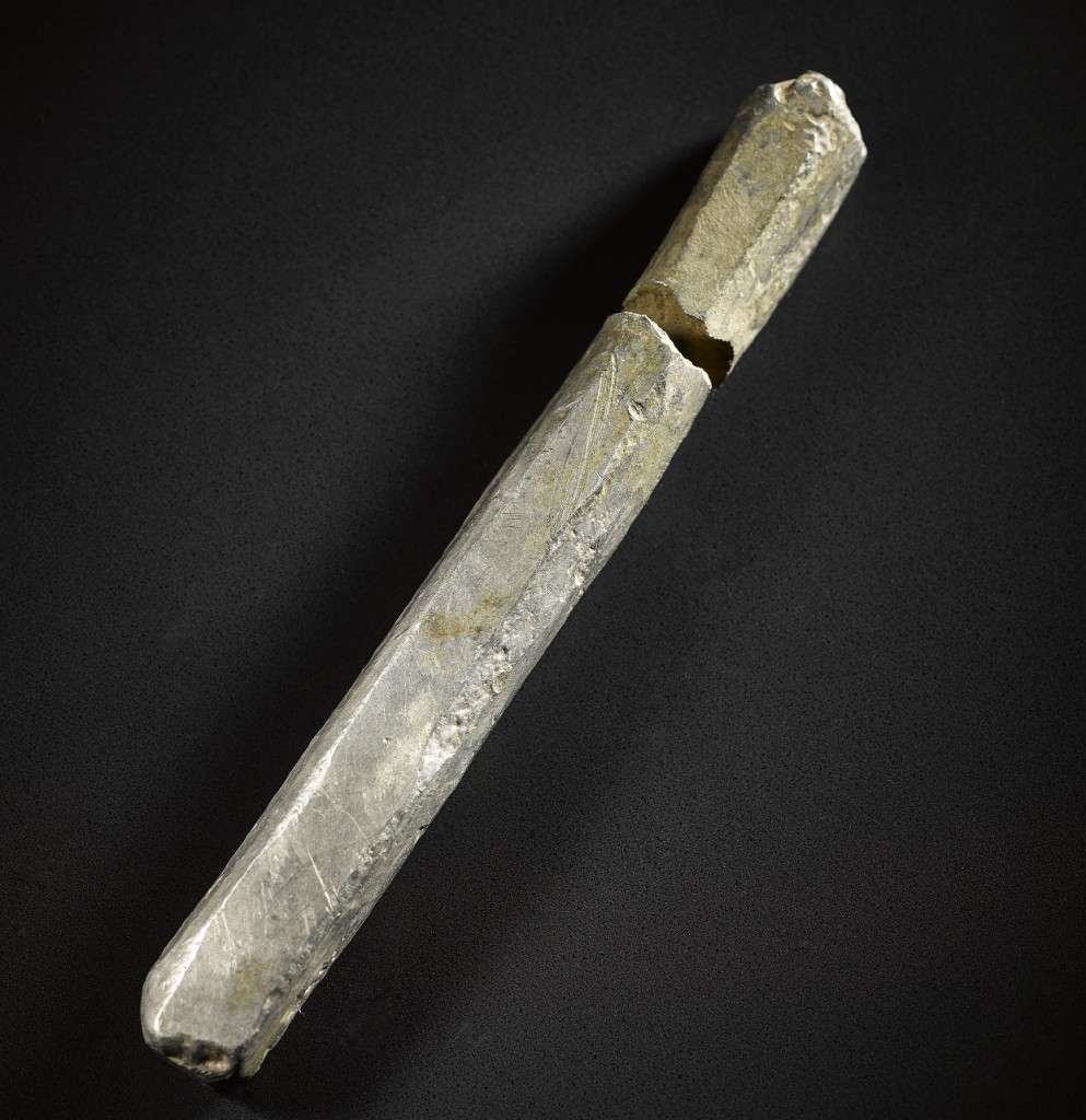 A silver ingot from Gaulcross