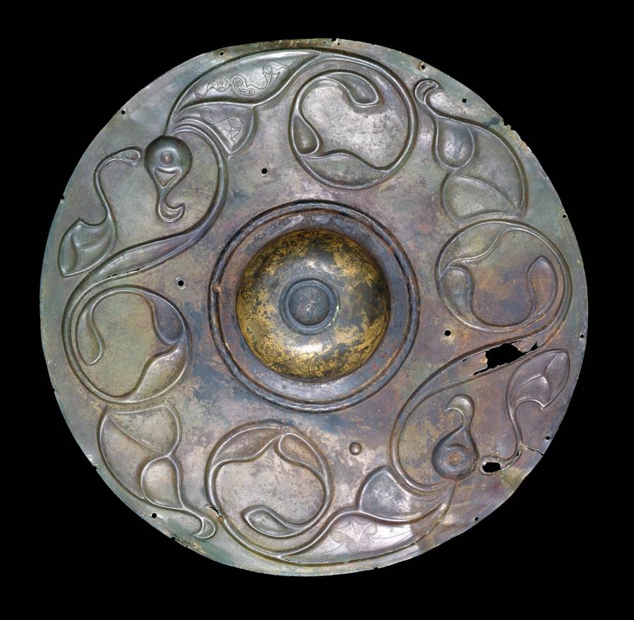 Bronze shield boss from the River Thames, London (300–200 BC). © The Trustees of the British Museum