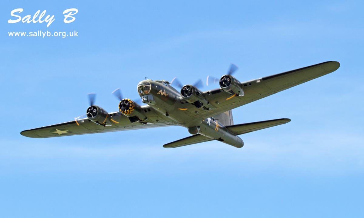 Boeing B-17G Flying Fortress Sally B From The Second World War Heading ...