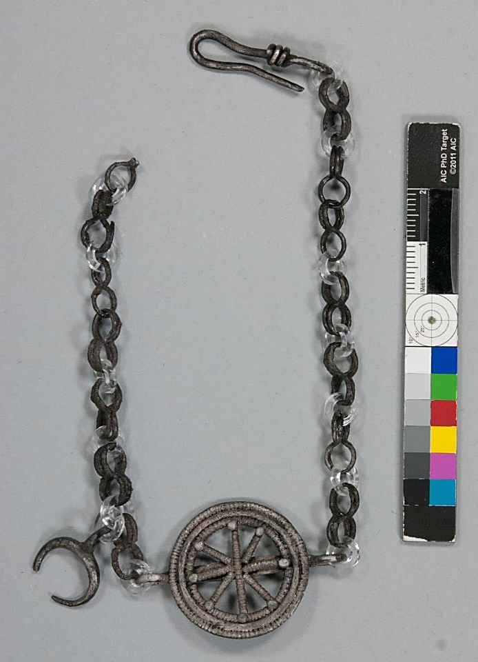 Fig.11 The Newstead necklace conservation completed and ready to go on display,