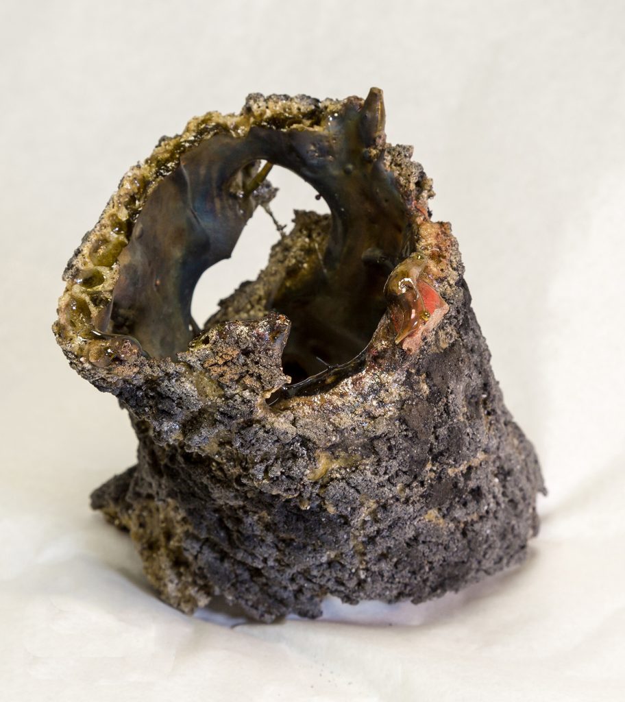Vitrified mole tunnels (fulgurite) from Galashiels, Selkirkshire, Scotland. (G.2004.39.14)