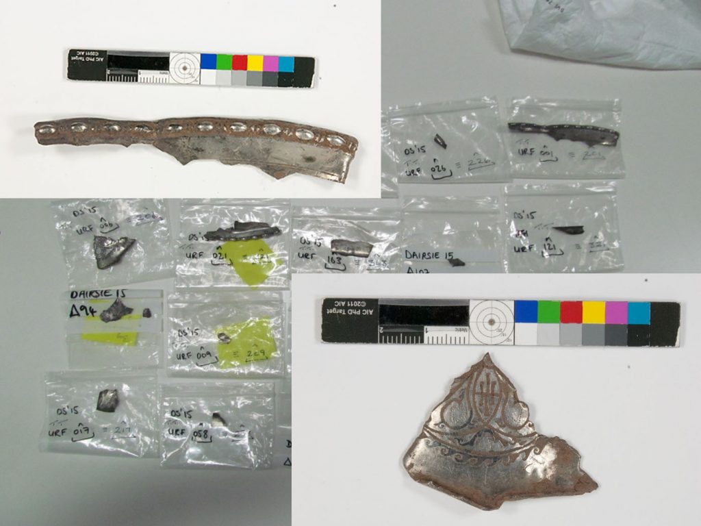 Fig.5 In addition to the folded vessel there were 200 additional fragments waiting to be reconstructed.