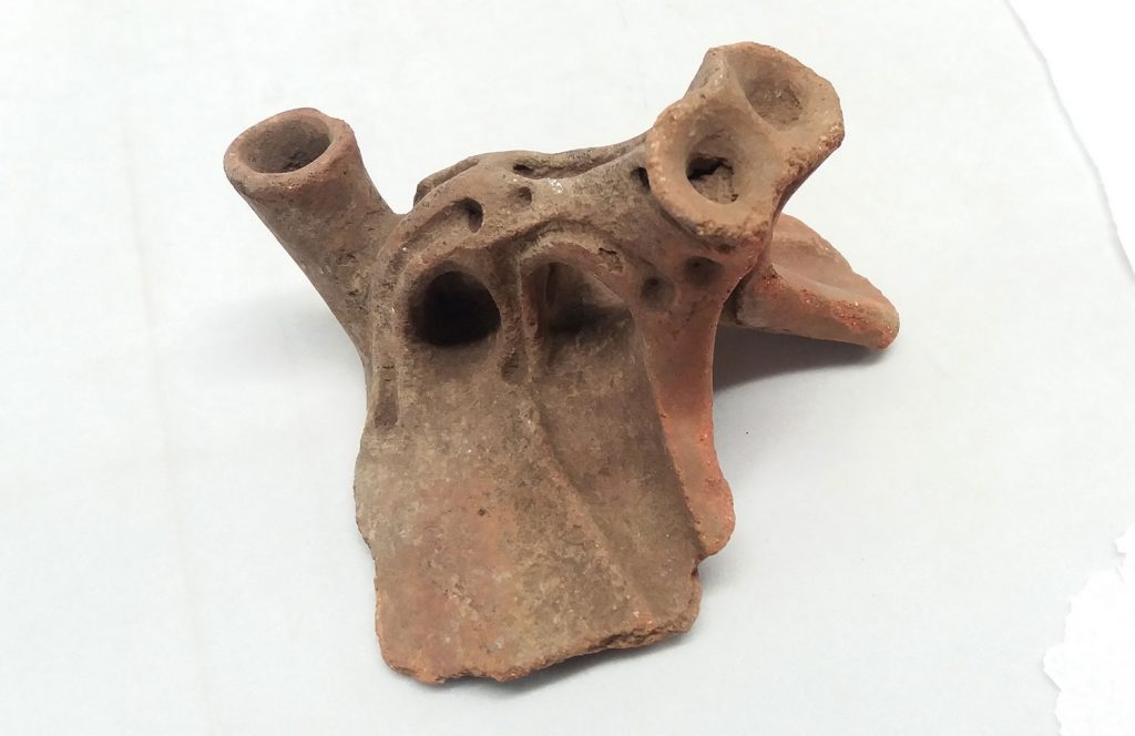 A rim fragment of a Late Jōmon pot