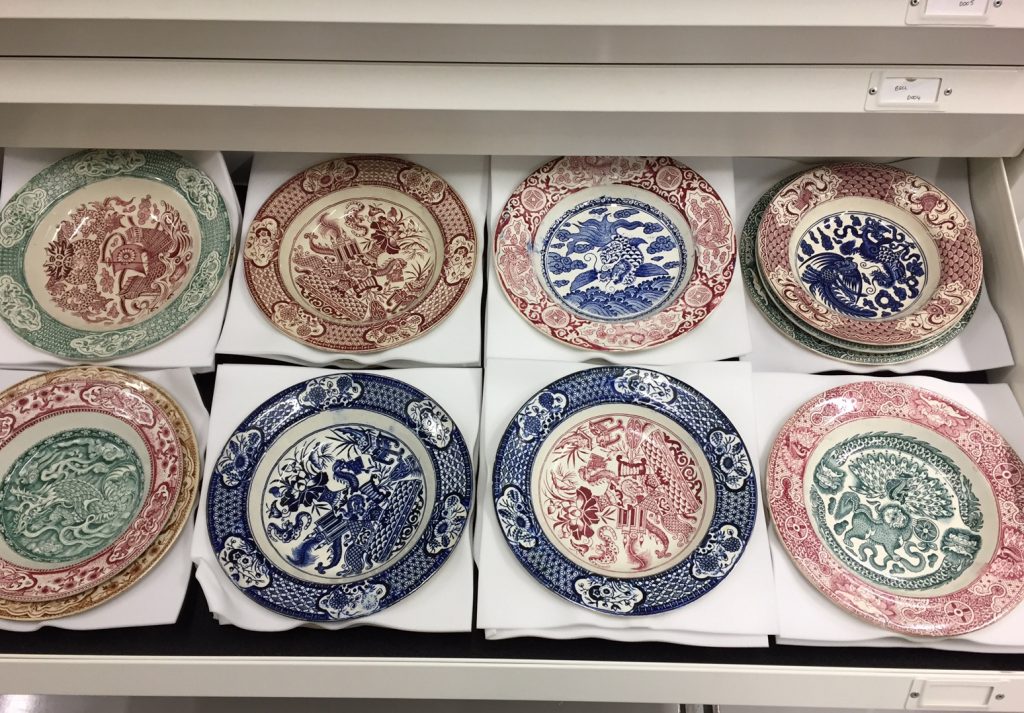 A selection of Scottish export ceramic in the collection of National Museums Scotland.