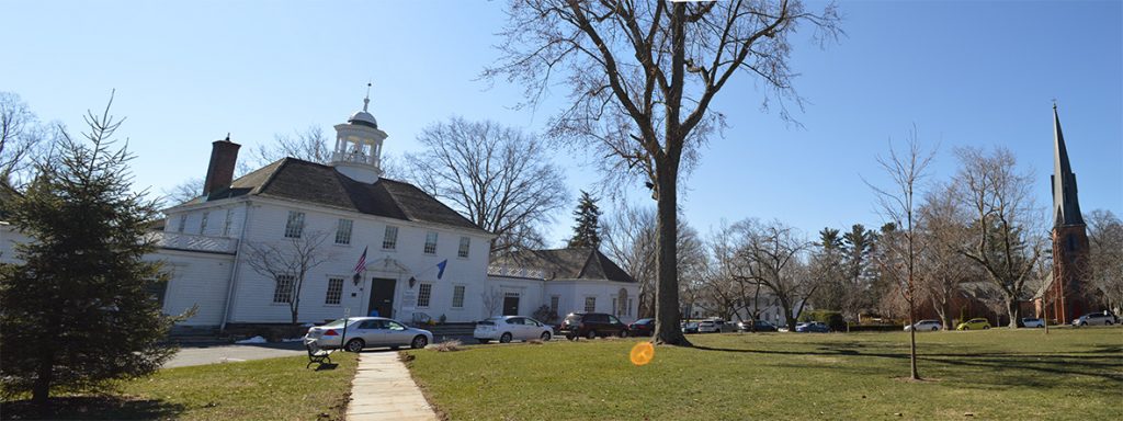 View of Fairfield Town Hall and Green