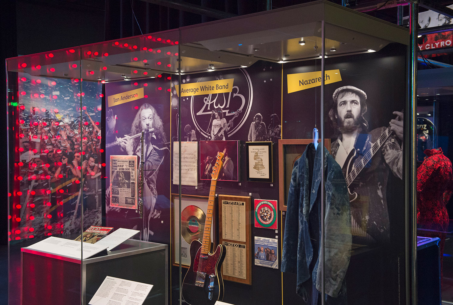 Jethro Tull and Nazareth in the Rip It Up exhibition. Photo Neil Hanna.