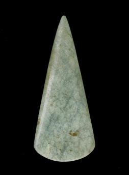 Large axe head of green Alpine jadeite, found at Greenlawdean, Berwickshire, 3800 - 3000 BC