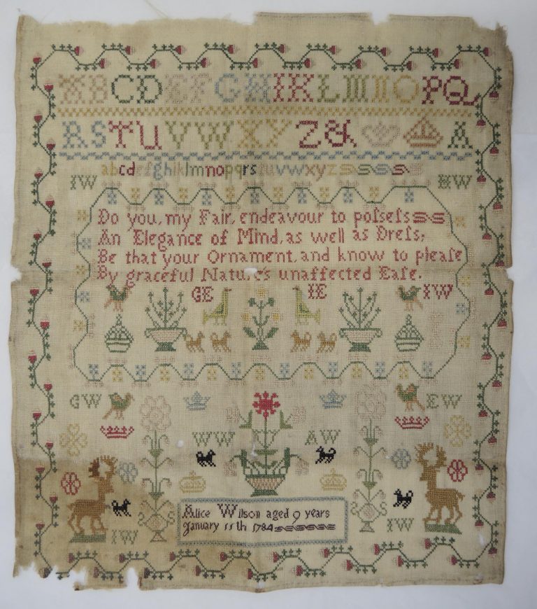 Embroidered Stories: caring for your sampler | National Museums ...