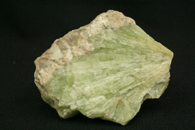 Pale green strontianite from Strontian, Argyll