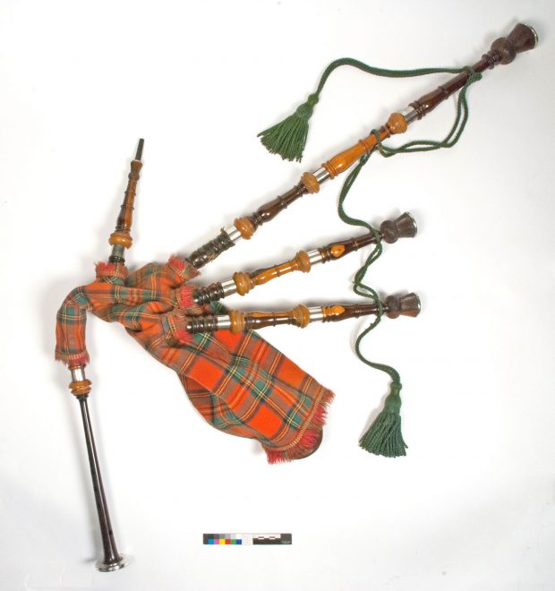 The Highland bagpipe after conservation.