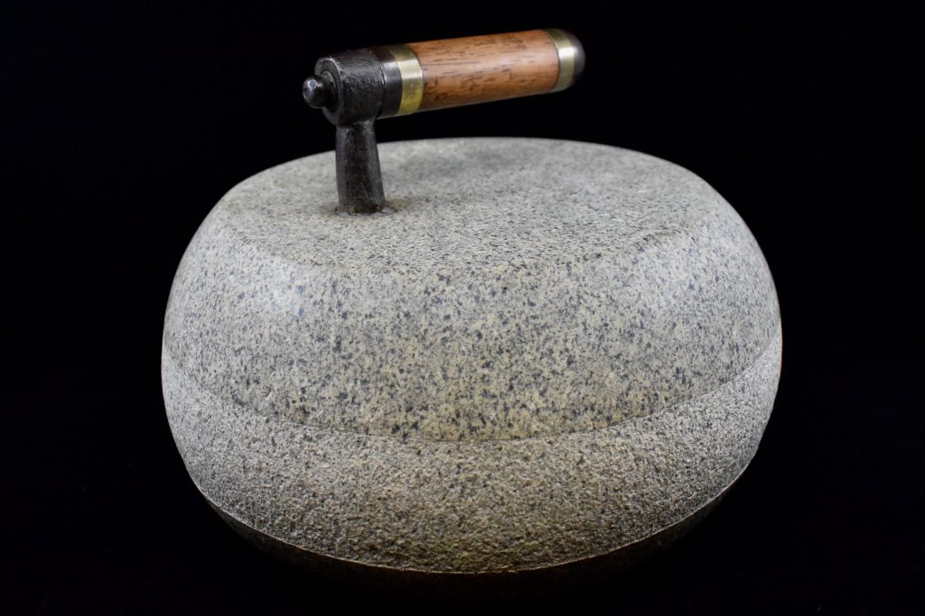 A curling stone.