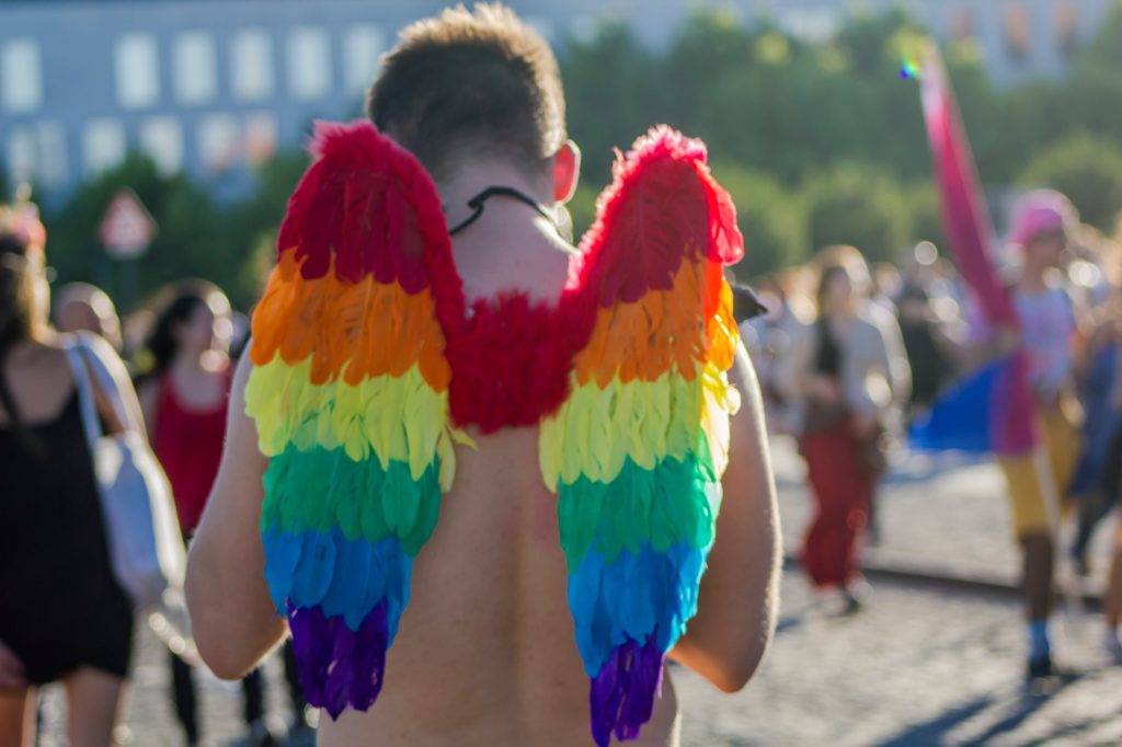 LGBT people take part in Gay Pride Parade